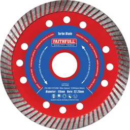 Faithfull Turbo Cut Diamond Cutting Disc - 115mm