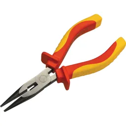 Faithfull VDE Insulated Long Nose Pliers - 150mm