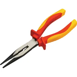 Faithfull VDE Insulated Long Nose Pliers - 200mm