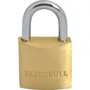 Faithfull Brass Padlock - 25mm, Standard