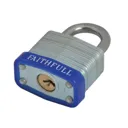 Faithfull Laminated Steel Padlock - 30mm, Standard