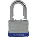Faithfull Laminated Steel Padlock - 50mm, Standard