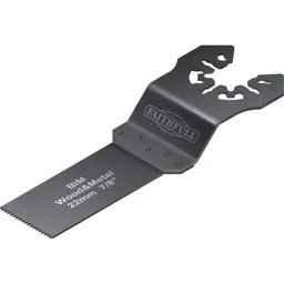 Faithfull Metal and Wood Oscillating Multi Tool Flush Cut Blade - 22mm, Pack of 5