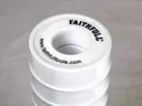 Faithfull PTFE Tape Pack of 10 - White, 12mm, 12m