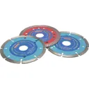 Faithfull 3 Piece Diamond Cutting Disc Set