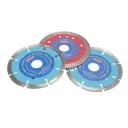 Faithfull 3 Piece Diamond Cutting Disc Set