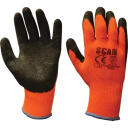 Scan Thermal Latex Coated Glove - L, Pack of 5