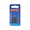 Faithfull S2 Security Torx Screwdriver Bits - T15, 25mm, Pack of 3