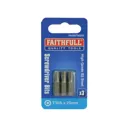 Faithfull S2 Security Torx Screwdriver Bits - T30, 25mm, Pack of 3