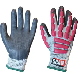 Scan Anti Impact Latex Cut 5 Gloves - M