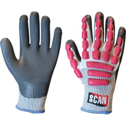 Scan Anti Impact Latex Cut 5 Gloves - L