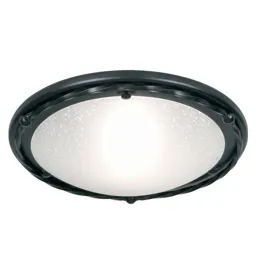Round ceiling light Pembroke - black frame