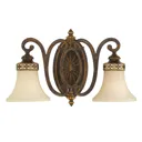 Drawing Room wall light, two-bulb, wide