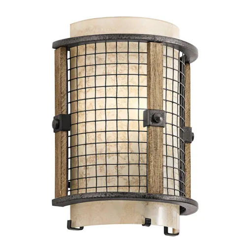 Rustic wall light Ahrendale