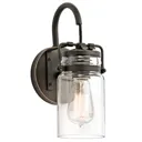 Transparent lampshade - wall lamp Brinley