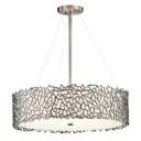 Silver Coral hanging light, 55.9 cm