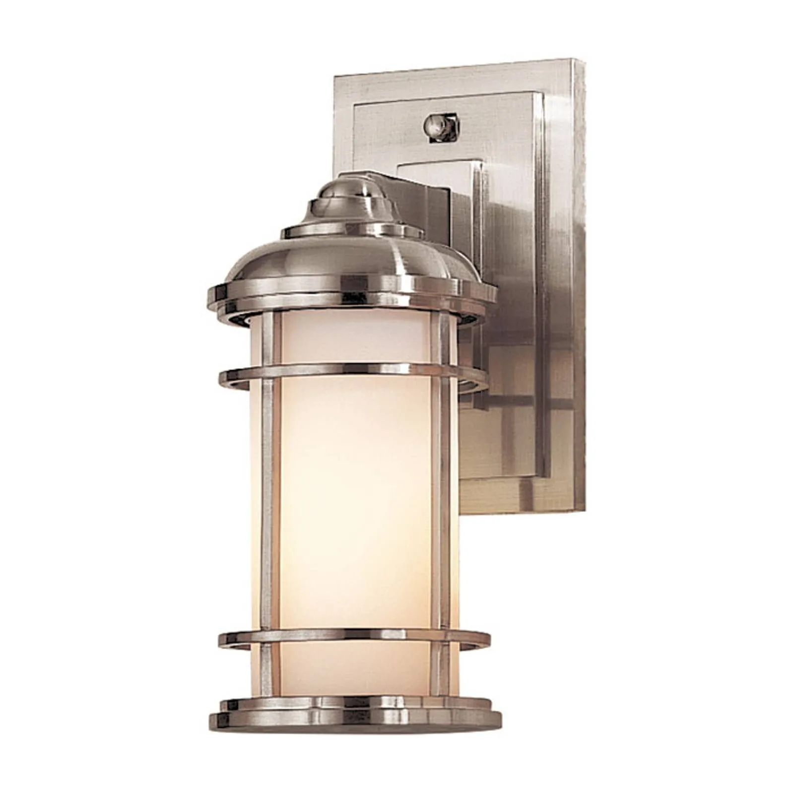 Lighthouse outdoor wall lamp, brushed steel