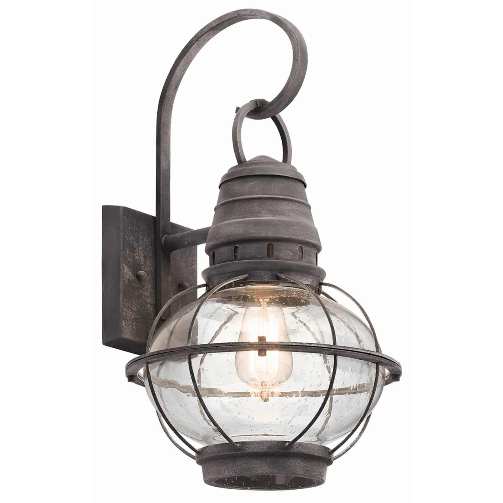 Large Bridge Point wall lantern for outdoors