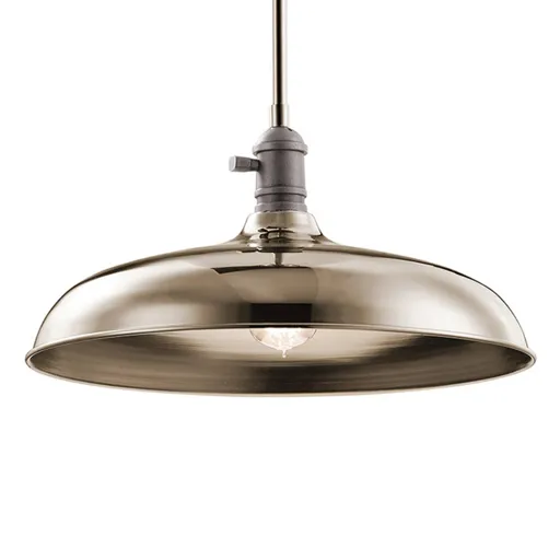 Cobson hanging light Ø 40.7 cm polished nickel