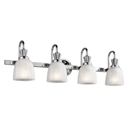 Stylish LED wall light Cora, four-bulb