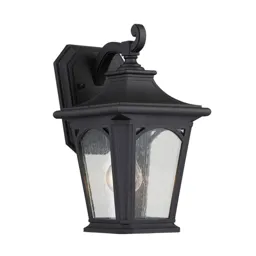 Black Bedford small outdoor wall lamp