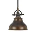 Emery industrial hanging lamp bronze 20.3 cm