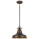 Emery hanging light 1-bulb bronze Ø 34.3 cm