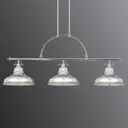 Emery hanging lamp 3-bulb silver