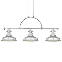 Emery hanging lamp 3-bulb silver