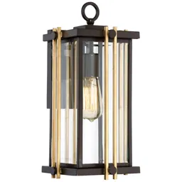 Goldenrod small outdoor wall light 32.4 cm