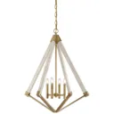View Point chandelier with a diamond form, Ø 61 cm