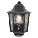 Grand outdoor wall lamp Norfolk with lead glazing