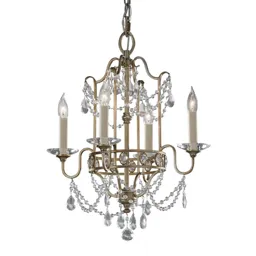 Lavishly ornamented chandelier Gianna