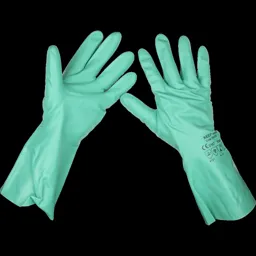 Sealey SSP34 Nitrile Gauntlets Gloves - L