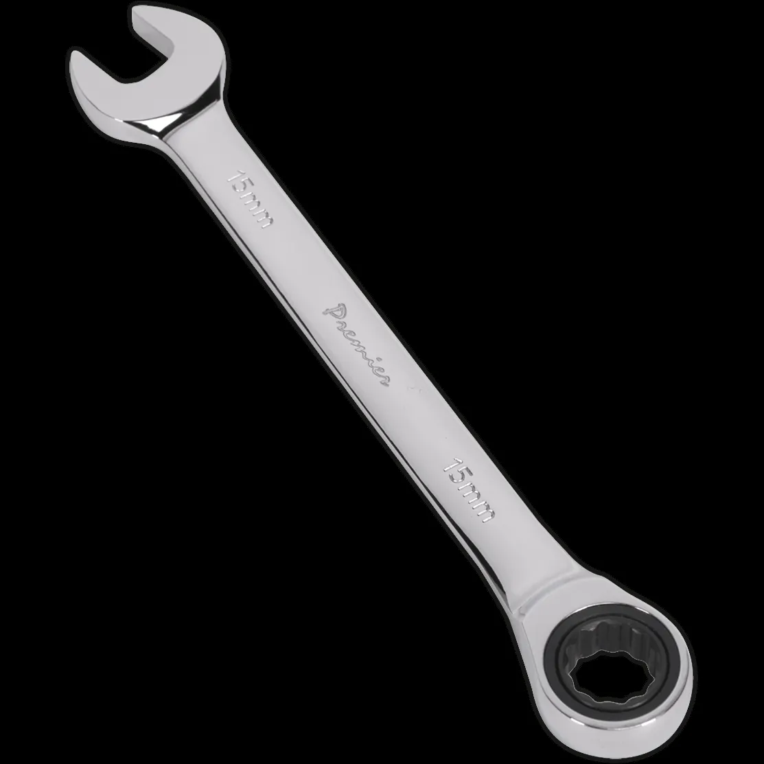 Sealey Ratchet Combination Spanner - 15mm