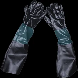 Sealey SSP41 Sand Blasting Gauntlets Long Cuff Gloves - L