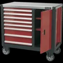 Sealey AP24 Series 8 Drawer Tool Roller Cabinet - Black / Red