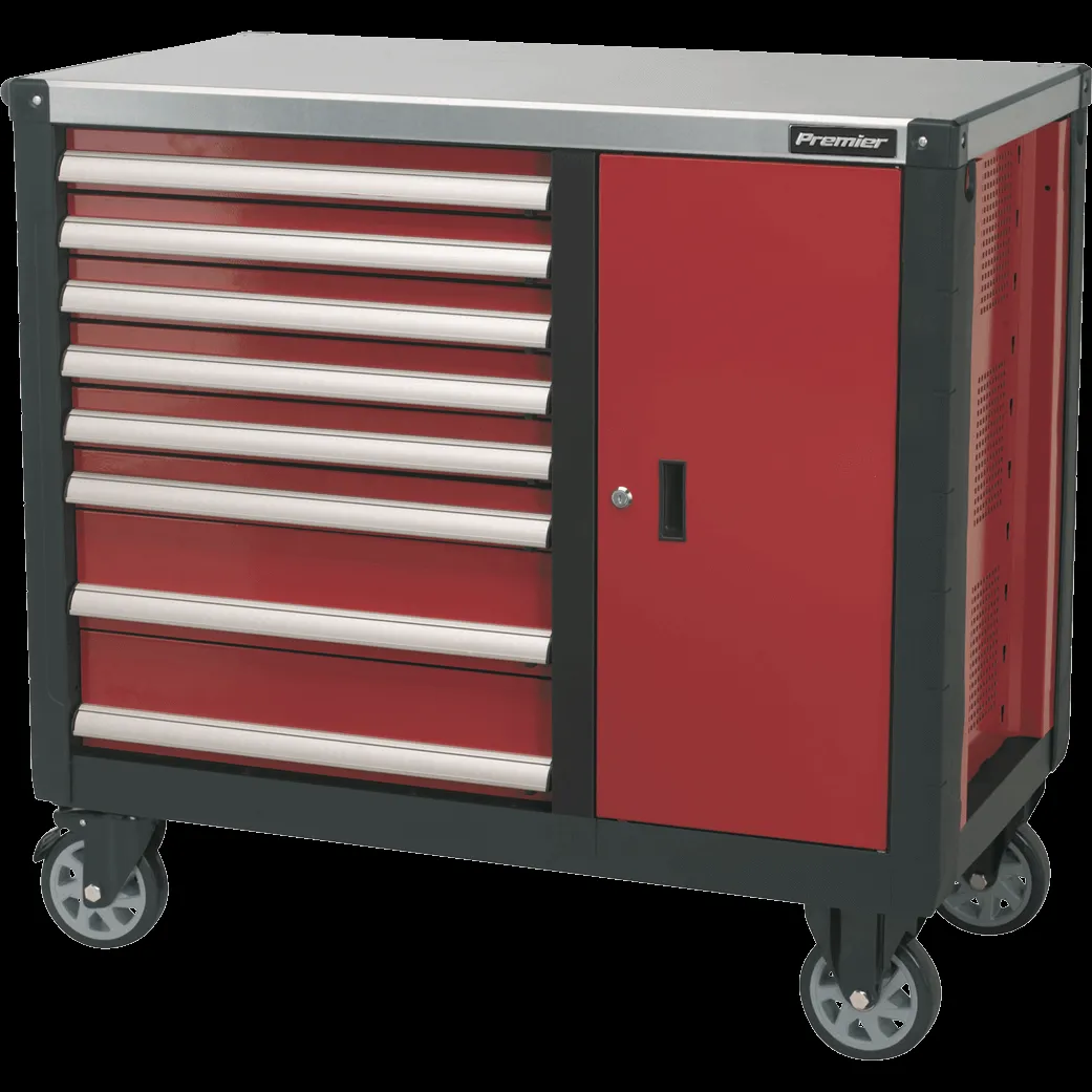 Sealey AP24 Series 8 Drawer Tool Roller Cabinet - Black / Red