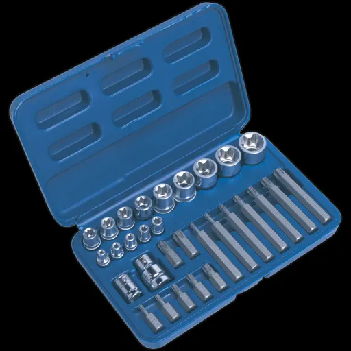 Sealey 30 Piece Combination Drive Torx Socket and Bit Set - Combination