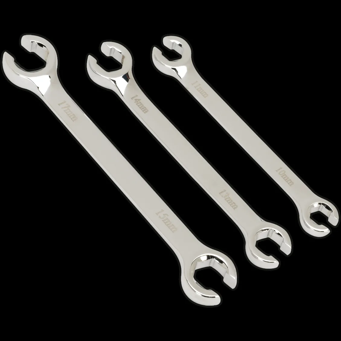 Sealey AK600 3 Piece Flare Nut Wrench Set