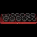 Sealey 14 Piece 3/4" Drive Hexagon Impact Socket Set Metric and Imperial - 3/4"