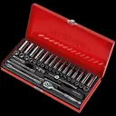 Sealey 41 Piece 1/4" Drive Hexagon WallDrive Socket Set Metric and Imperial - 1/4"