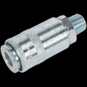 Sealey PCL Air Line Coupling Body Male - 1/4" Bsp, Pack of 5