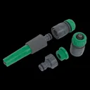Sealey Garden Hose Pipe with Fittings - 1/2" / 12.5mm, 15m, Green