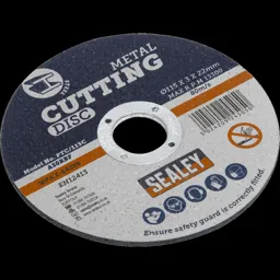 Sealey Metal Cutting Disc - 115mm, 3mm, Pack of 1