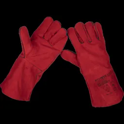 Sealey Lined Leather Welding Gauntlets