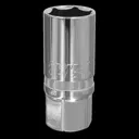 Sealey 1/2" Drive Hexagon Spark Plug Socket Metric - 1/2", 21mm