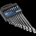Sealey 11 Piece Combination Spanner Set Imperial