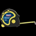 Sealey Rubber Jacket Measuring Tape - Imperial & Metric, 16ft / 5m, 19mm