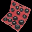 Sealey VS7003 15 Piece Oil Filter Cap Wrench Set